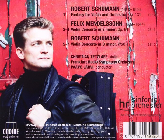 Felix Mendelssohn Bartholdy: Christian Tetzlaff spielt Violinkonzerte [CD]