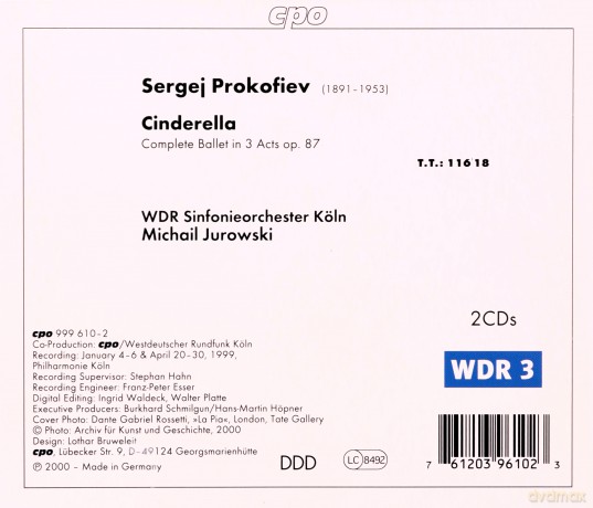 Serge Prokofiev: Cinderella-Ballett op.87 [2CD]