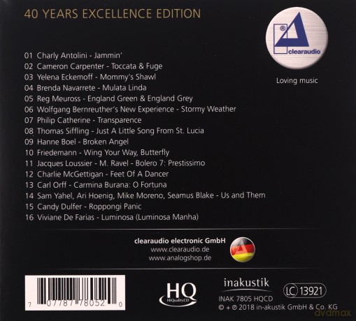 Clearaudio: 40 Years Excellence Edition (HQCD) [CD]