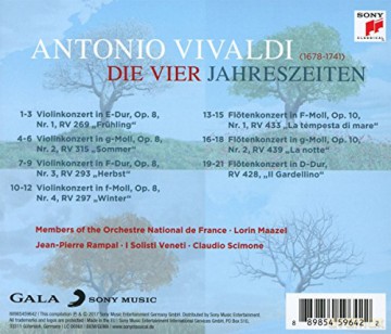 Antonio Vivaldi: Concerti op.8 Nr.1-4 4 Jahreszeiten [CD]