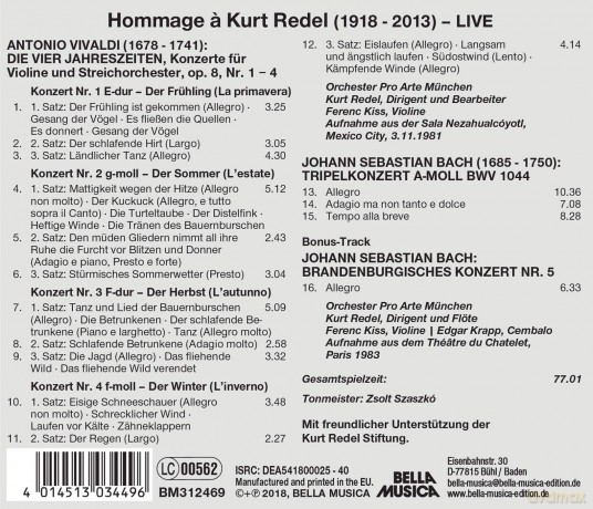 Antonio Vivaldi: Concerti op.8 Nr.1-4 4 Jahreszeiten [CD]