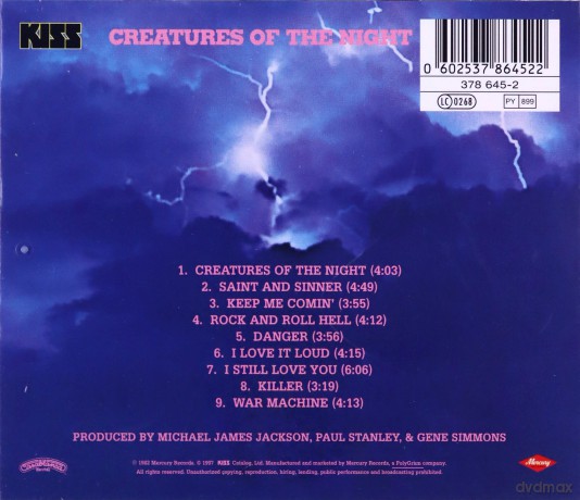 Kiss: Creatures Of The Night (German Version) [CD]
