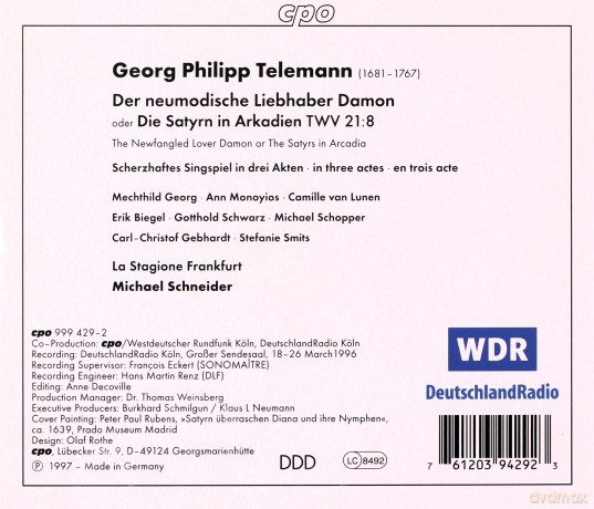 Georg Philipp Telemann: Damon [3CD]