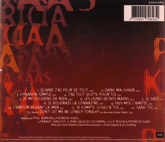 Patricia Kaas: Dans Ma Chair [CD]