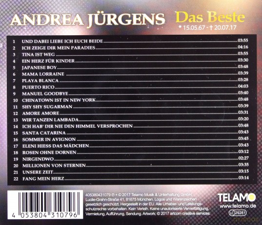 Andrea Jurgens: Das Beste [CD]