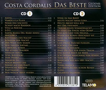 Costa Cordalis: Das Beste (Gedenkedition) [CD]