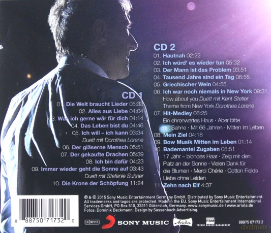 Udo Jurgens: Das letzte Konzert - Zurich 2014 Live [2CD]