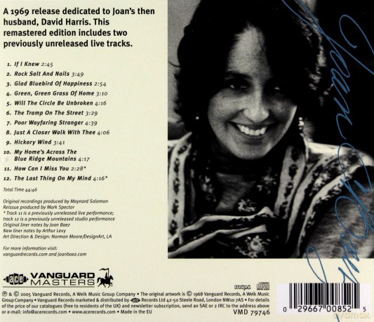 Joan Baez: David's Album [CD]