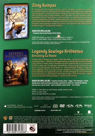 Pakiet Pełen Przygód!: Złoty Kompas / Legendy Sowiego Królestwa [BOX] [2DVD]