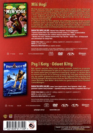 Pakiet zwariowane zwierzaki: Psy i Koty- odwet Kitty / Miś Yogi [BOX] [2DVD]