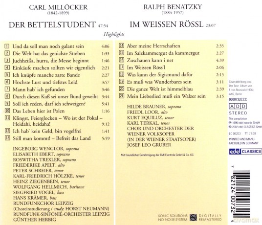Carl Millocker: Der Bettelstudent (Ausz.) [CD]