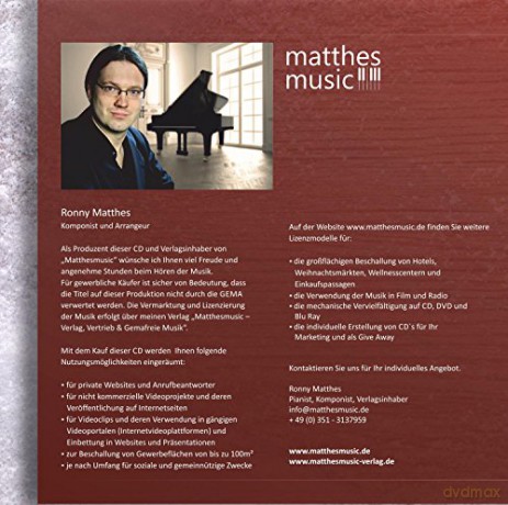 Ronny Matthes: Die schonsten Weihnachtslieder Vol. 4 - Gemafreie instrumentale Weihnachtsmusik (inkl. Klaviermusik zum Fest) [CD]