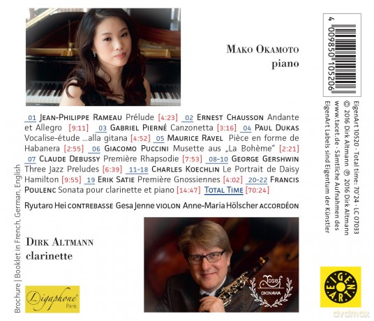 Jean Philippe Rameau: Dirk Altmann, Klarinette [CD]