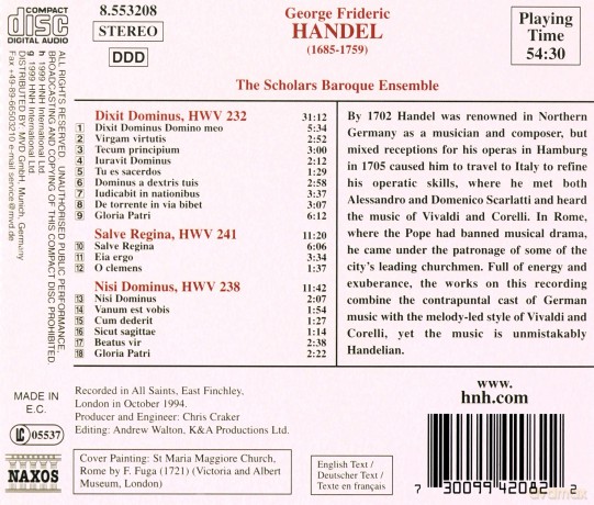 Georg Friedrich Handel: Dixit Dominus [CD]