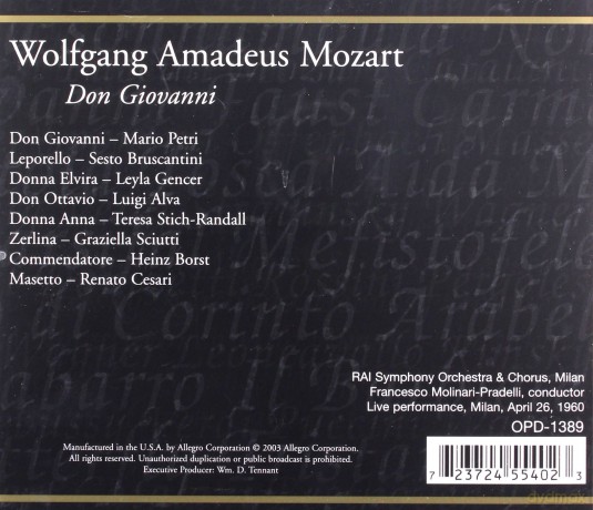Wolfgang Amadeus Mozart: Don Giovanni [3CD]