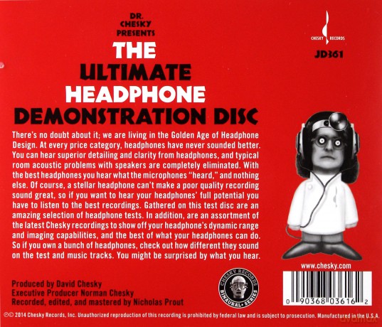 Dr. Chesky: The Ultimate Headphone Demonstration Disc [2CD]