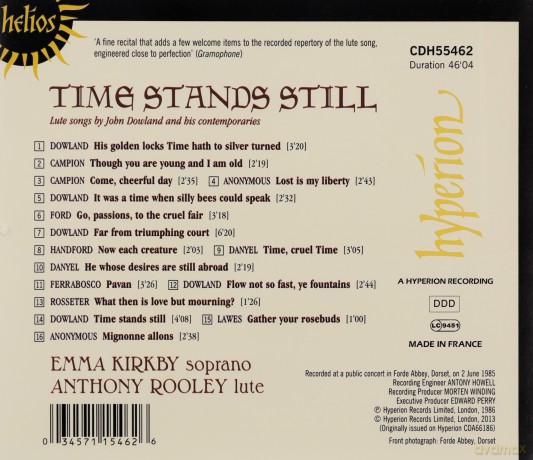 Emma Kirkby - Time Stands Still (Lautenlieder) [CD]
