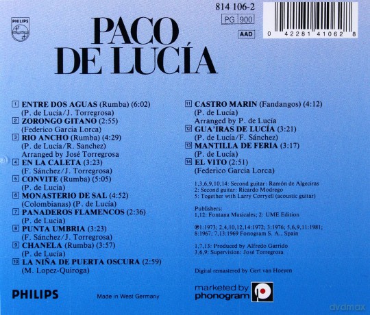 Paco de Lucia: Entre Dos Aguas [CD]