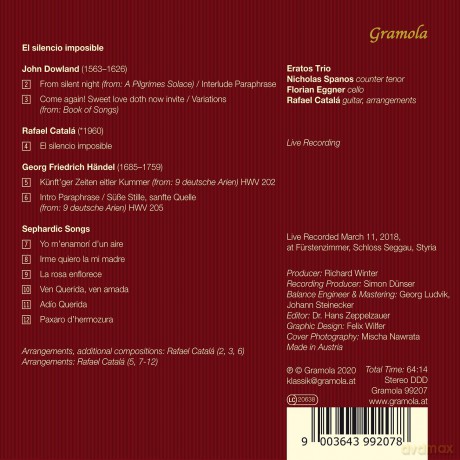 John Dowland: Eratos Trio - El Silencio Imposible [CD]