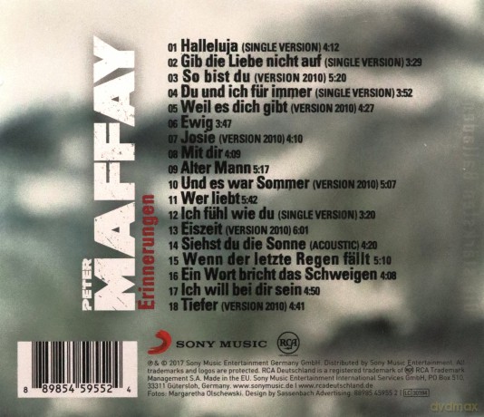 Peter Maffay: Erinnerungen - Die stssrksten Balladen [CD]