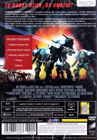 Żołnierze kosmosu 3: Grabieżca [DVD]