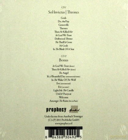 Sol Invictus: Thrones [2CD]