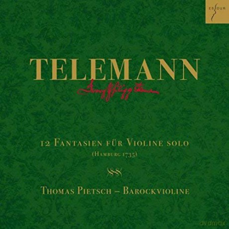 Georg Philipp Telemann: Fantasien fur Violine Nr.1-12 [CD]