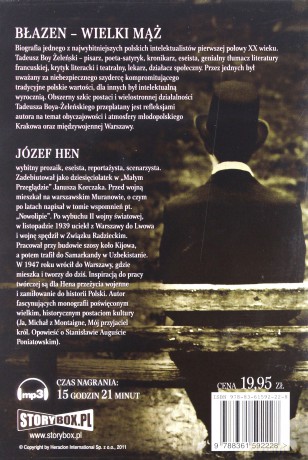 Błazen wielki mąż: Opowieść o Tadeuszu Boyu-Żeleńskim - Józef Hen [AUDIOBOOK] [CD-MP3]