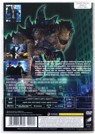 Godzilla (polski lektor) [DVD]