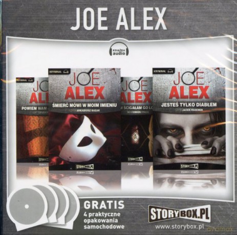 Joe Alex: Powiem wam, jak zginął / Śmierć mówi w moim imieniu / Cichym ścigałam go lotem / Jesteś tylko diabłem BOX [4xAUDIOBOOK] [CD-MP3]
