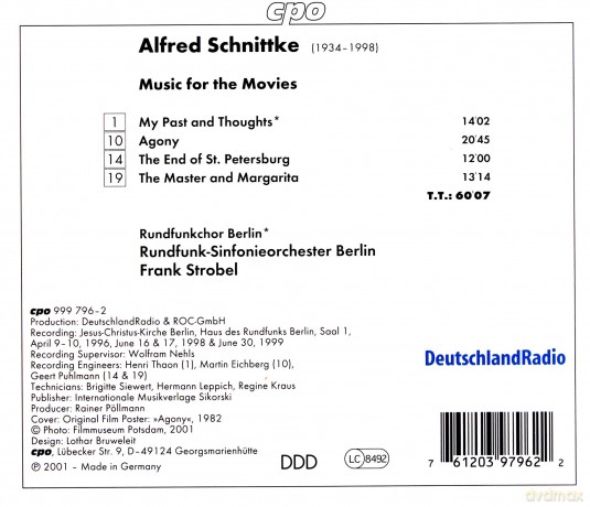 Alfred Schnittke: Filmmusik [CD]