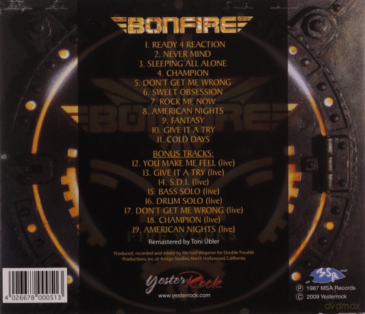 Bonfire: Fire Works [CD]