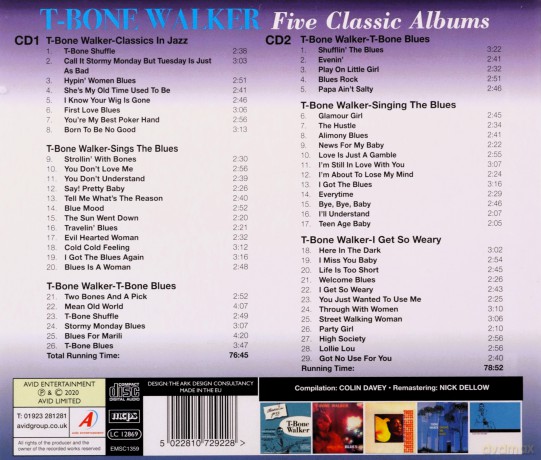 T-Bone Walker: Five Classic Albums [CD]