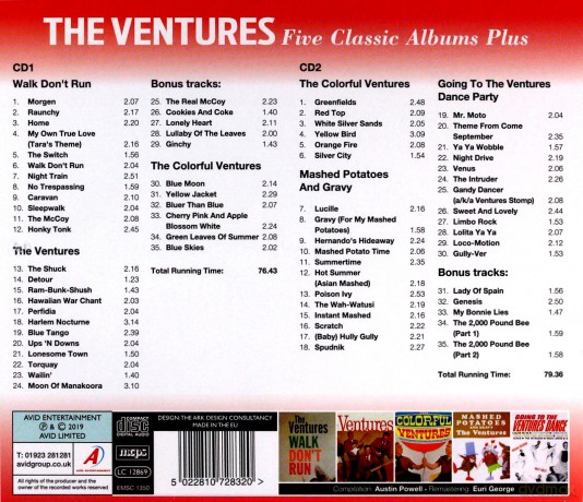 The Ventures: Five Classic Albums Plus [2CD]