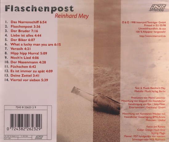 Reinhard Mey: Flaschenpost [CD]