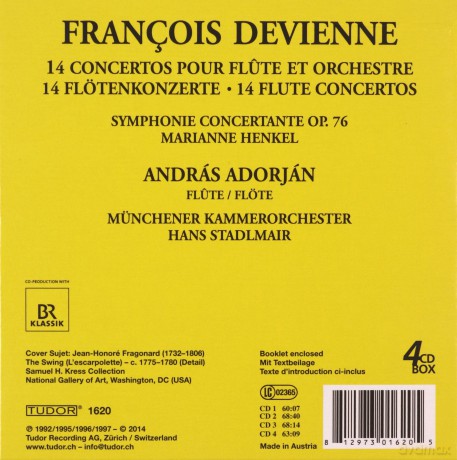 Francois Devienne: Flotenkonzerte Nr.1-12 [4CD]