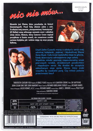 Nic nie mów [DVD]