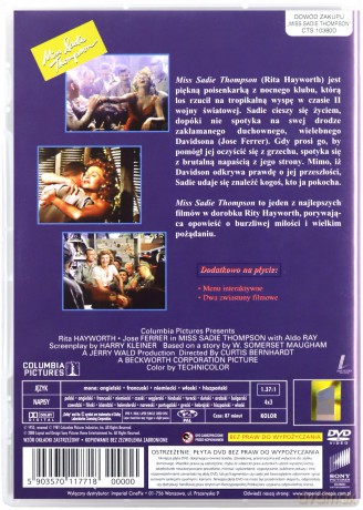 Panna Sadie Thompson [DVD]