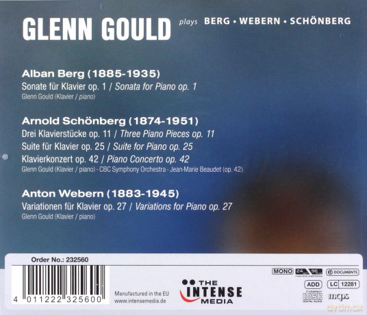 Glenn Gould spielt Berg,Schonberg,Webern [CD]