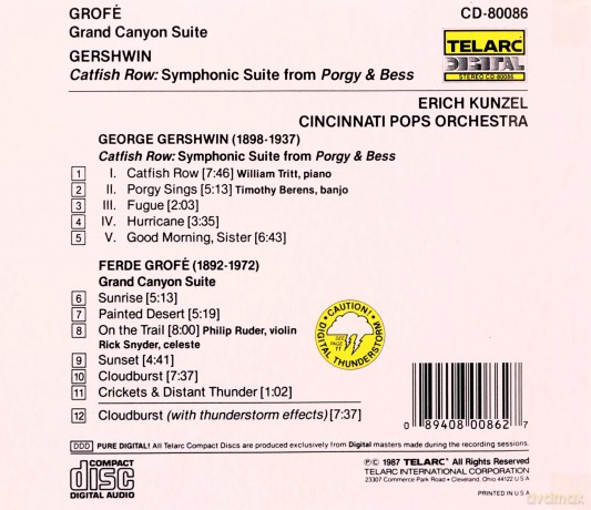 Ferde Grofe: Grand Canyon Suite [CD]