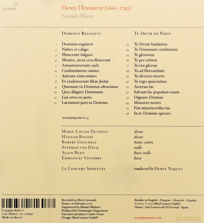 Henry Desmarest: Grands Motets [CD]