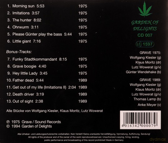 Grave: Grave 1 [CD]