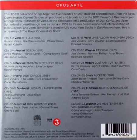Great Performances (Operngesamtaufnahmen aus dem Royal Opera House) [32CD]