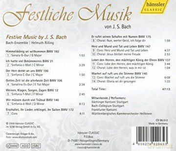 Gss¤chinger Kantorei - Festliche Musik von J.S.Bach [CD]