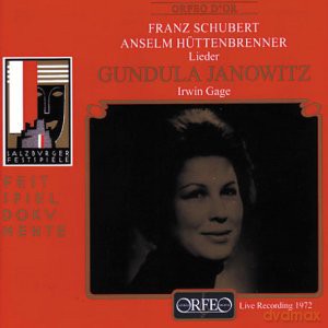 Gundula Janowitz - Salzburger Festspiele 1972 [CD]