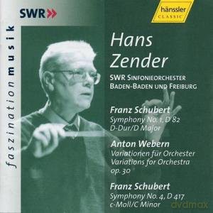 Hans Zender dirigiert das SWR Sinfonieorchester Baden-Baden und Freiburg [CD]