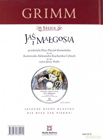 Jaś i Małgosia (Mistrzowie Klasyki Dziecięcej) - Jakub Grimm, Wilhelm Grimm [KSIĄŻKA]+[CD]