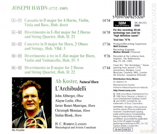 Joseph Haydn: Hornkonzert Nr.1 [CD]