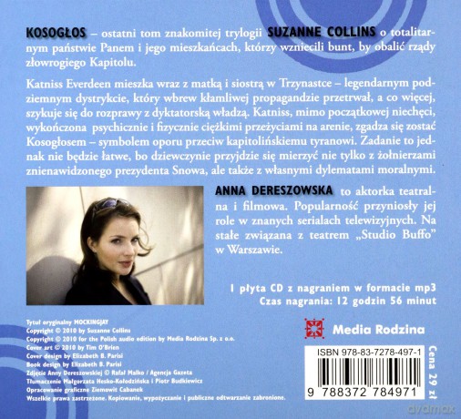 Kosogłos - Suzanne Collins (digipack) [AUDIOBOOK] [CD-MP3]