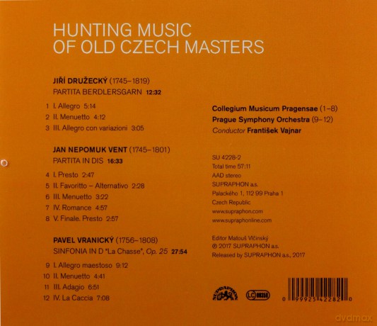 Jiri Druzecky: Hunting Music of old Czech Masters [CD]